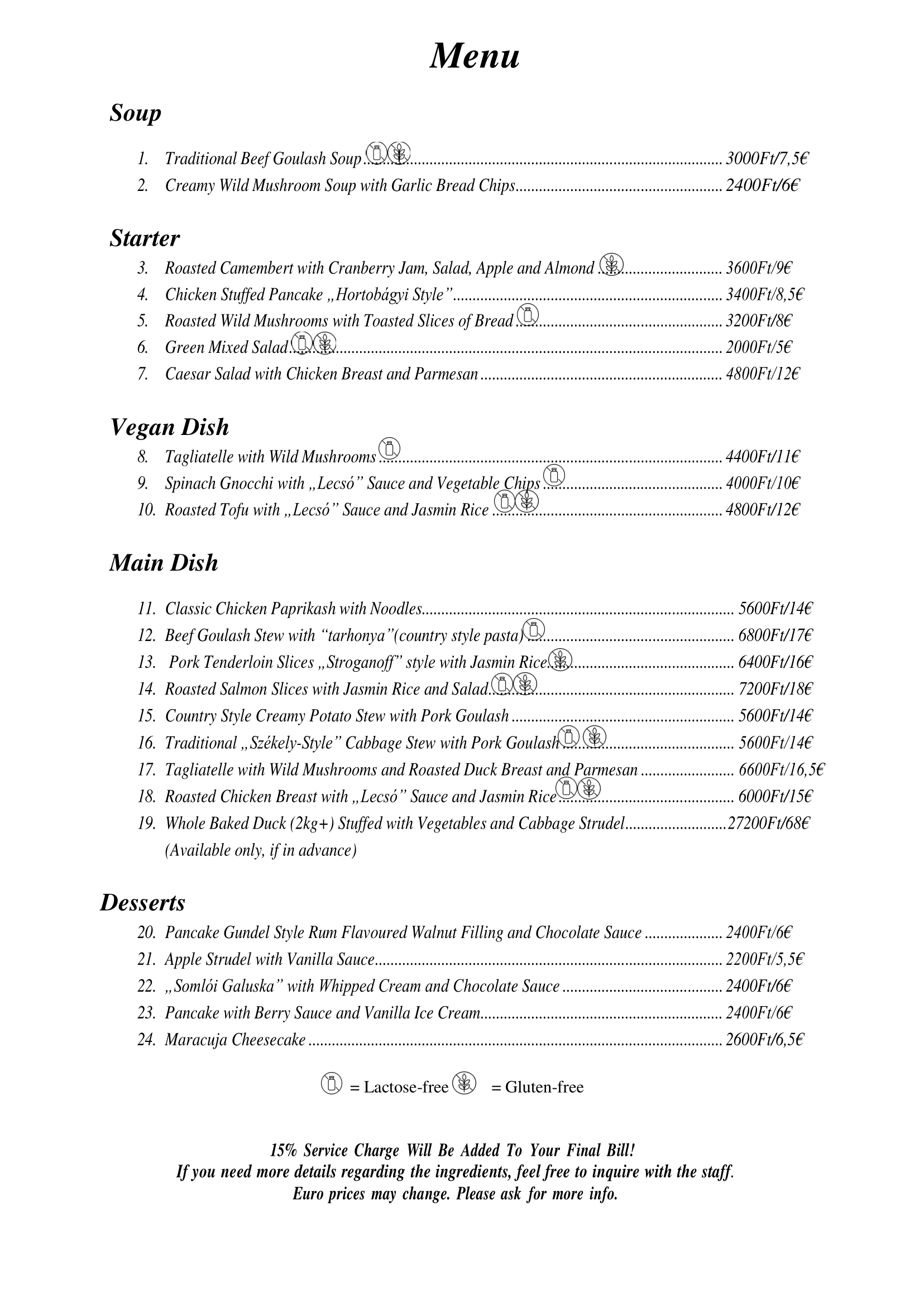 Menu Image
